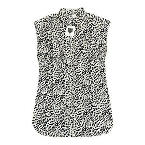 Lita by Ciara Cheetah Print Sleeveless Mini Shirt Dress M